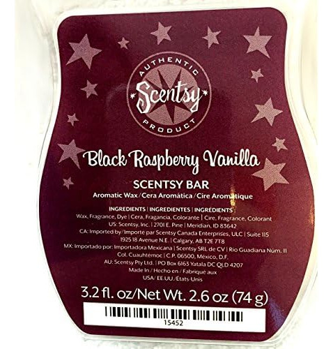 Black Rasp Vanilla Scented Wax, 3.2 Fl Oz, 3