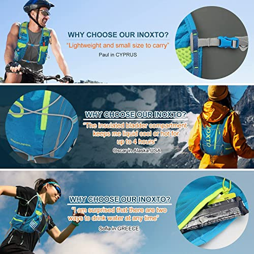 Mochila Hidratación Inoxto 1.5l Para Trail Running