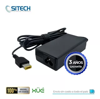 Cargador Ac Xue Lenovo Yoga 13 Plug Cuadrado 20v-3.25a 65w