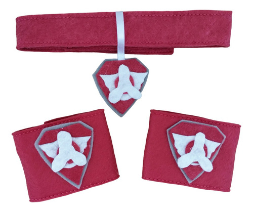 Conjunto Braceletes E Coleira Patrulha Canina - Skye