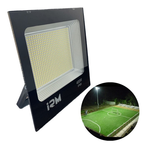 Foco 400w Reflector Led Luz  Exterior Ip66 Montable Canchas