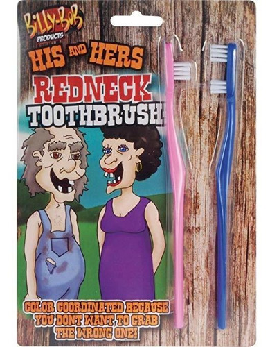 Billy-bob His And Hers Redneck Hillbilly Cepillo De Dientes 