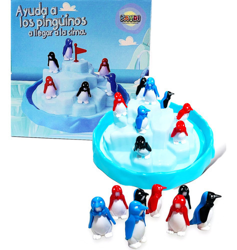 Juego De Mesa Ayuda A Los Pingüinos A Llegar El Cima Premium
