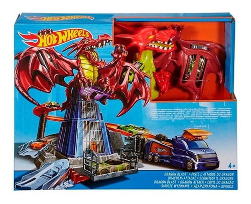 Hot Wheels City Pista Dragon Explosivo Dwl04