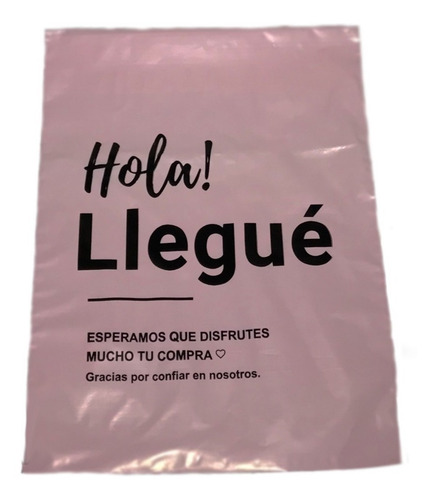 Imagen 2 de 2 de Bolsas Ecommerce Regalo Con Logo Hola Rosa 30x45 X50u