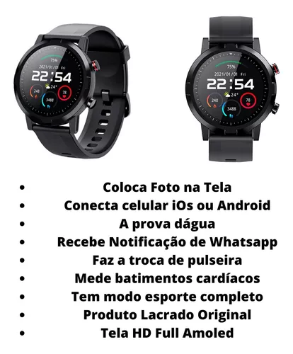 Relógio Smartwatch W26 Rose 44mm Original Touch - Conecta no