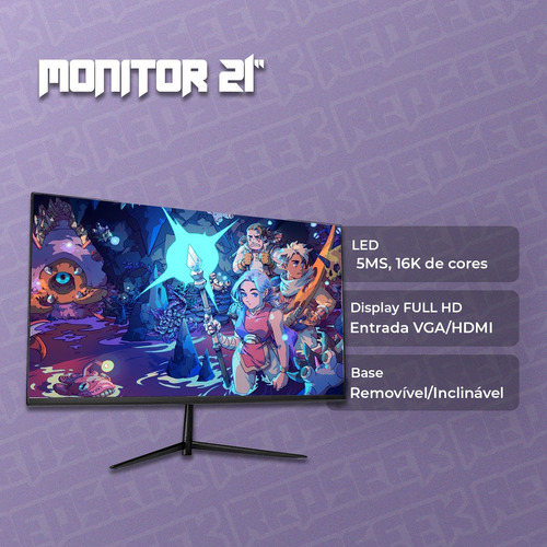 Pc Montado Gamer A8 3.8ghz Monitor 21 Cadeira Game Wifi