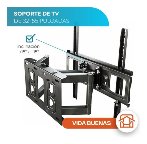 Soporte Para Tv Doble Brazo Desde La 32 Hasta 70