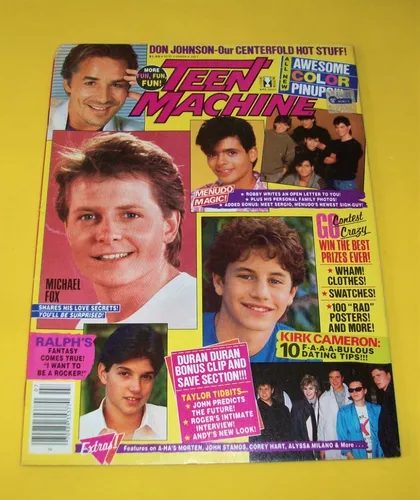 Menudo Revista Super Teen Michael J. Fox Duran Duran Rob Low