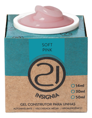 Ecoline Insignia Gel Nails 21 34g Cor Soft Pink