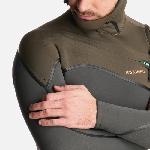 Traje De Surf Hombre Queule 4:3 Gris Grafito Haka Honu