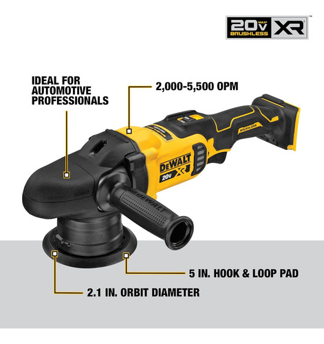 Dewalt Kit De Pulidor Inalámbrico Max* Xr De 20 V, Velocidad