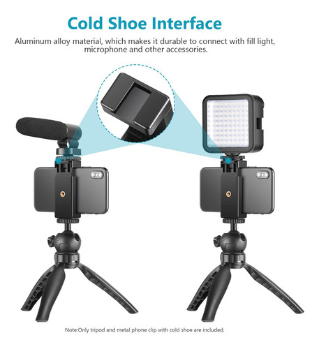 Imagen 6 de 7 de Neewer Mini Trípode De Mesa Para Smartphone Con Clip