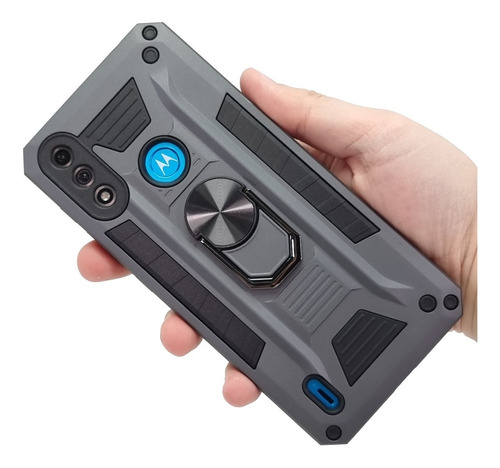 Funda Para Moto E7i Power Case Ultra Rígido Uso Rudo Anillo