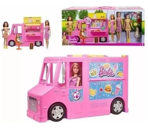 Barbie Y Hermanas Camión De Comida