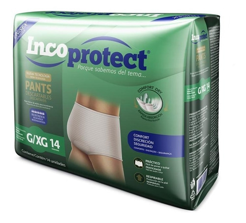 Pants  Incoprotect G/xg   X 14 Talle G/XG