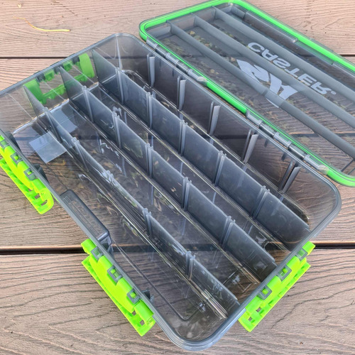 Imagen 3 de 7 de Caja Estanca Caster Señuelos 20 Divisiones 35,5x22x8cm E005