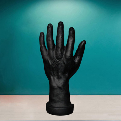 Modelo De Mano Masculina Halloween Fake Negro Mano Izquierda