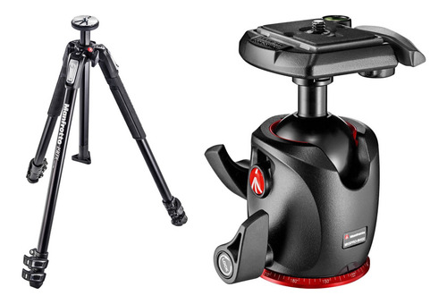 Manfrotto Mt190x3 Aluminum TriPod With Mhxpro-bhq2 Xpro Ball