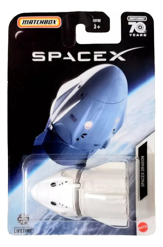 Genial Nave Espacial Spacex Dragon 70 Years Matchbox 2023