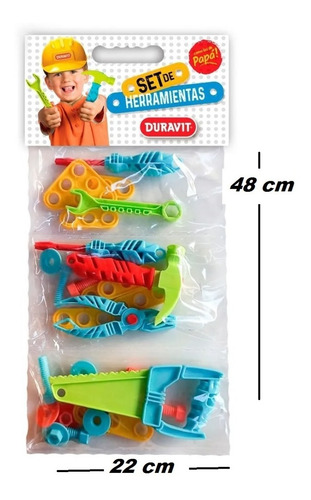 Imagen 3 de 5 de Set De Herramientas Grande Para Niños Duravit Playking