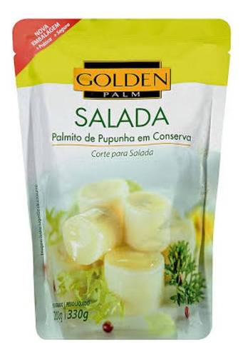 Palmito Pupunha Corte P/ Salada Golden Palm 200gr - Kit C/ 2