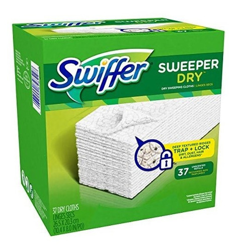 Swiffer Sweeper Barrer En Seco Paños Fregona Y Escoba Limpia