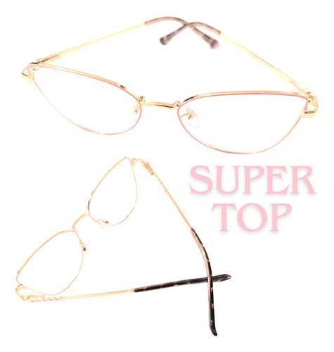 Armazones Muttarlentes Metal 2160 Badel Sin Graduación Flex Rosa