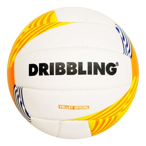 Balón de voleibol de playa Sportcom, color blanco/naranja, duradero y cómodo