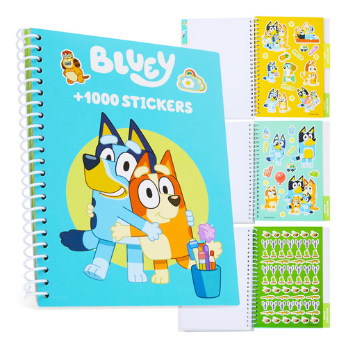 Livro De Adesivos Bluey Para Crianças Com Mais De 1000 Adesi
