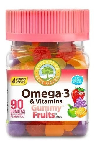 Naturelab Omega 3 & Vitaminas 2000 Iu, 90 Gomitas Sfn