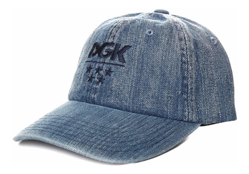 Boné Dgk Acid Wash Denim Dad Hat Strapback Skate Original