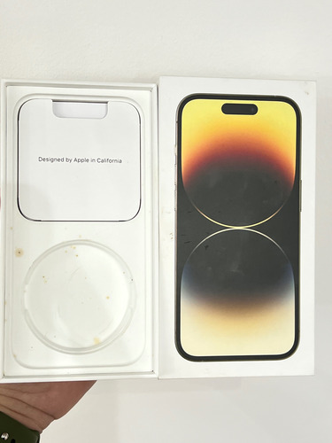 Caixa De/para Iphone 14 Pro 256gb Dourado A2890 (Usado)
