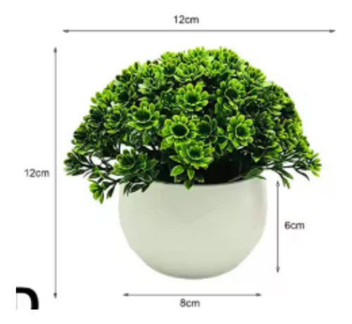 Vasinho Bonsai Com Planta Artificial Decora Presente