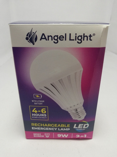 Bombillo Recargable Angel Light 9w