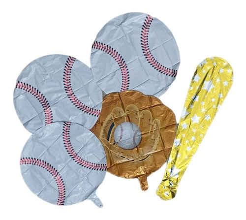 Globos De Beisbol Pelotas Guante Bat Fiesta Decorar Baseball