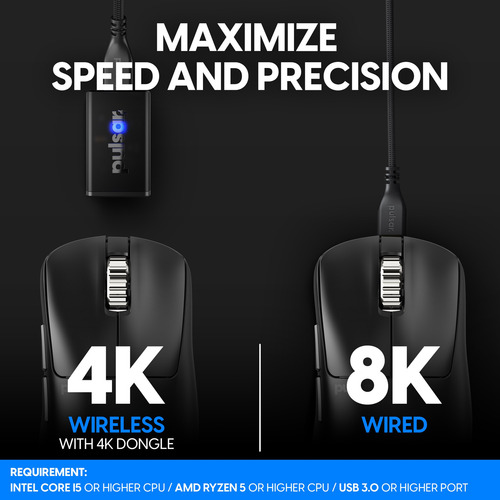 Mouse Pulsar Xlite V3 Es Edition Red 4k Wireless 65g Size2
