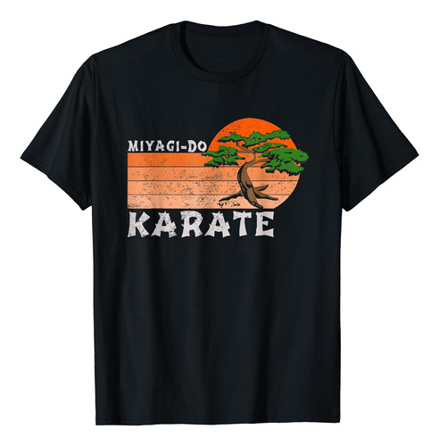 Divertida Polera Vintage Con Forma De Bonsái De Karate Miyag