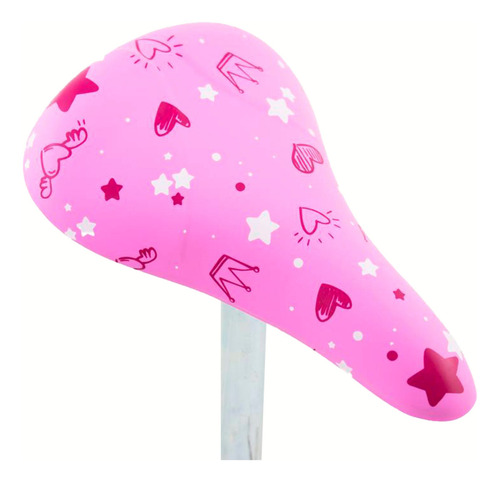 Banco Selim Bicicleta Infantil Toy Cores Aro 16/20 C/ Canote Cor Rosa-chiclete