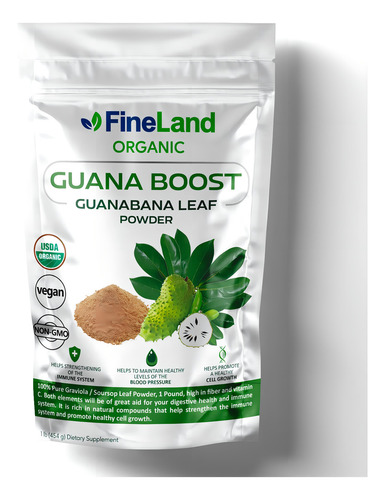Suplemento En Polvo Fineland Vitaminas Y Minerales Guana-boost En Bolsa De 454g