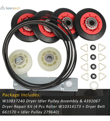 4392067 Kit De Repraración De Secadora Y Tensor De Secadora