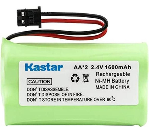 Kastar Paquete De 3 Msm Plug Aax2 2.4 V 1600 Mah Nimh