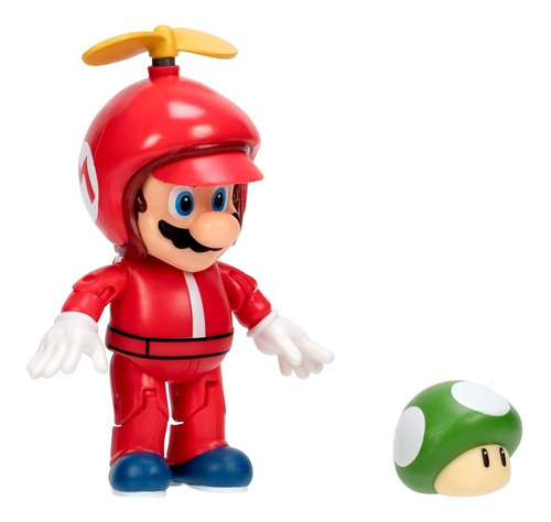 Super Mario Bros Figura Modelo Mario Helice 10 Cm Altura