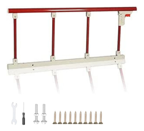 Adulto Doblar Seguridad Asistir Baranda Cama Largo 96cm Color Terracota Liso