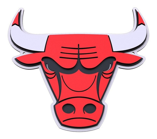 Placa Decorativa Chicago Bulls Nba Basquete Mdf 89cm