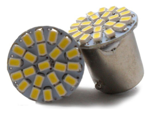 Set 2 X Bombillo 22 Led Smd Un Contacto 1156 / Bay5s