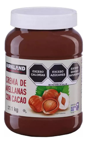 Crema De Avellanas Cacao Kirkland 1kg Sin Gluten Tipo Nutela