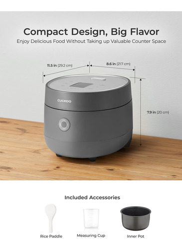 Cuckoo Rice Cooker 3 Taza De 6 Taza 6 Taza Cocinada, Cociner