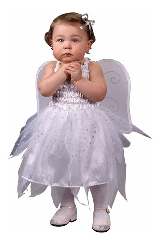 Disfraz  Angel Bebes Talla Unica (6m-24m) Entrega Inmediata!