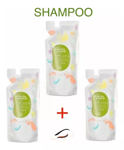 Kit C 3: Refil Shampoo Suave Natura Mamãe E Bebê 200ml Cada